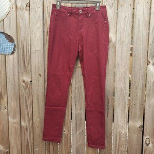 Burgundy skinny jeans/jeggins Royalty For Me size 12 (#158)